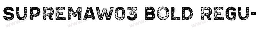 SupremaW03 Bold Regu字体转换